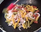 A picture of step 5 of TRI Color pasta.