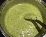 A picture of step 1 of Spinach Khaman Dhokla.