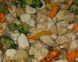 Foto del paso 5 de la receta: Pollo dulce con brócoli y vegetales 🍗🥦🌶