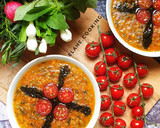 عکس مرحله 1 از دستور آش گوجه با برنج نیم دونه
