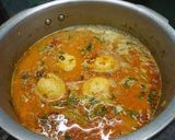 A picture of step 6 of Eggs Pulao.
