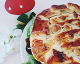 Une image de l'étape 4 de Tourte au poulet et aux champignons.