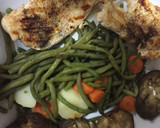 Foto del paso 4 de la receta: Pollo a la plancha con verduras al vapor