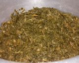 A picture of step 5 of Mooli ke patton ka Saag.