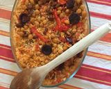 Foto del paso 10 de la receta Arroz al horno con setas y chorizo improvisado