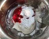 A picture of step 4 of Strawberry biscuit pudding.