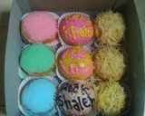 Foto langkah ke 7 dari resep Donat salju pelangi.