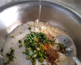 A picture of step 4 of Dhokla chat chatore.