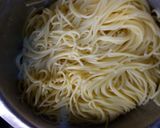 A picture of step 1 of Fried spaghetti #AuthorMarathon.