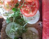 A picture of step 1 of Quick n simple veg n cheese sandwich.
