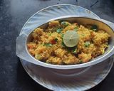 A picture of step 5 of Lapse upma(broken wheat rava upma).