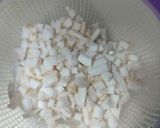 A picture of step 1 of China grass coconut pudding.