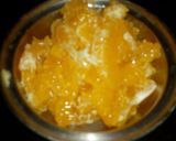 A picture of step 1 of Orange burfi.