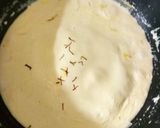 A picture of step 1 of Kesar Malai milk cake.