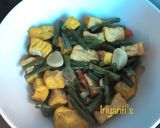 Foto langkah ke 6 dari resep Tumis Kacang Panjang Tahu Saus Tiram.
