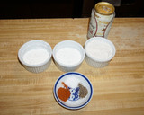 Foto del paso 5 de la receta: Camarones fritos con batido de cerveza y ensalada de mango con queso de cabra