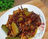 Gambar langkah 6 resipi Sambal Terung Ikan Bilis.