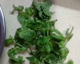 A picture of step 2 of Pudina paratha.