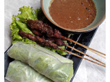 Rice Paper Chicken Satay Roll