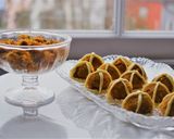 A picture of step 7 of EasterBake Hot Cross Carrot Chia Fudge Bites.