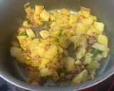 A picture of step 1 of Batatyachi (potato)bhaji.