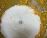 A picture of step 2 of Alphonso mango cream popsicle /kids favorite dessert.
