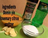 A picture of step 2 of Rosemary Citrus Spritzer.