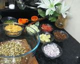 A picture of step 1 of Healthy moong sprouts chaat.