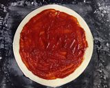 A picture of step 4 of Sunflower pizza🌻.