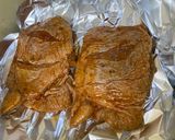 A picture of step 2 of Grilled Chicken Thighs with Rice, Steamed Veggies & Tomato Gravy.
