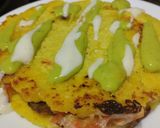 Foto del paso 8 de la receta: Arepa🥯rellena🥩de salteado de carne🧀y verduras🍱🥑🧆