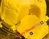 A picture of step 8 of Ghee Mysore pak.