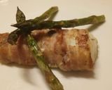 A picture of step 3 of Bacon wrapped cod.