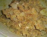 A picture of step 3 of Raw banana kofta curry.