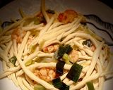 Une image de l'étape 3 de Fusilli aux crevettes rôties.