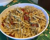 Une image de l'étape 16 de Macaronis au gorgonzola,bacon et tomates cerises façon one pot pasta.