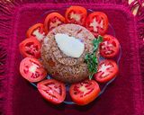 A picture of step 6 of Tomato Fried Rice.