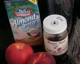 A picture of step 1 of Peaches and Cream Smoothie.