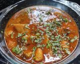 A picture of step 5 of Gatte ki sabzi.