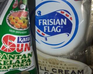 Celdol unyu-unyu/ cendol cocopandan - Step 3