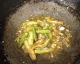A picture of step 4 of Palak curry spinach curry.