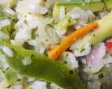 Foto del paso 5 de la receta: ARROZ CON VERDURAS 🍅🌽🫑🧅🥬🥦🥕Y CUBOS DE QUESO CUARTIROLO 🧀