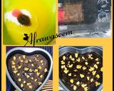 A picture of step 1 of Microwave fudgy chocolate walnut brownies.