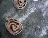 A picture of step 6 of Chocolate spiral buns.