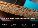 Pan Low Carb/ Low Kcal / Vegano / Sin lácteos / Sin azúcares
