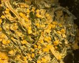 A picture of step 5 of Rajas with Cream, Cheese, and Corn.