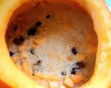 A picture of step 7 of Sweet rice porridge in pumpkin.