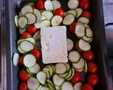 A picture of step 2 of Feta Pasta with Cherry Tomatoes and Zucchini.