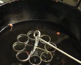 A picture of step 3 of Fried Rose Cookies.