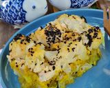Vöröslencsés rakott karfiol (vegán) recept fázis 6 fotója